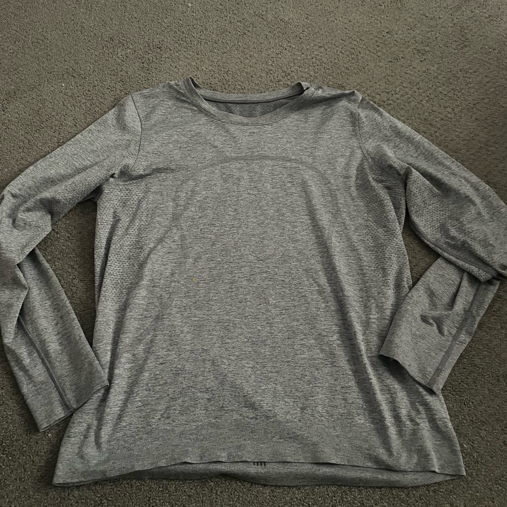 Gray Long Sleeve Lululemon Shirt